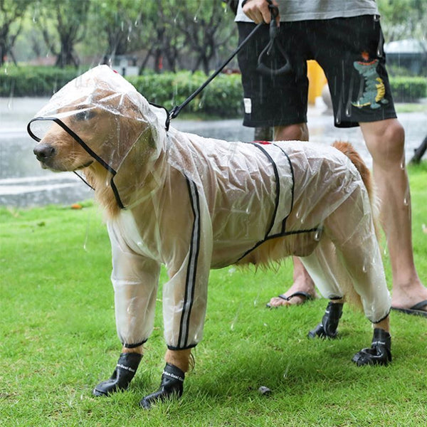 Large Dog Pet Rain Waterproof Raincoat